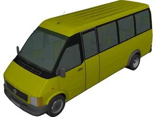 Volkswagen LT Bus [+Interior] 3D Model 3D Preview