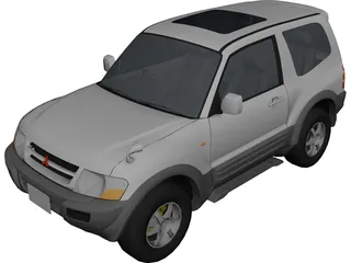 Mitsubishi Pajero 3-door (1999) 3D Model