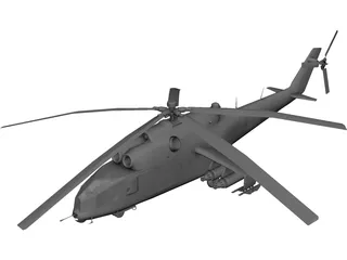 Mil Mi-24 Hind 3D Model