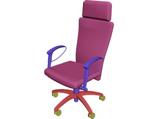 Chair Arms Exec 3D Model