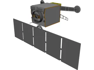 Space Based Infrared Satellite (SBIRS) 3D Model 3D Preview