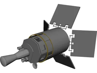 Defense Satellite (DSP) 3D Model