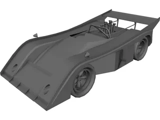 McLaren Race Car (1972) 3D Model