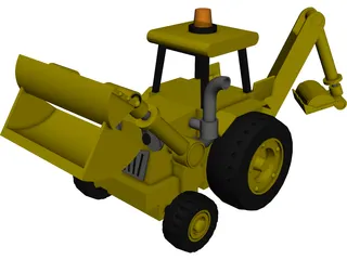 Excavator Toy 3D Model