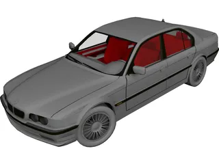 BMW 735Li 3D Model