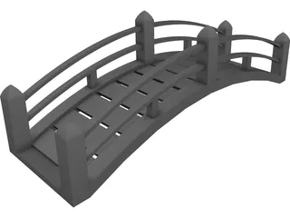 Japanese Bridge 3D Model