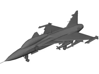 Saab JAS-39 Gripen 3D Model