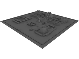 Tenochtitlan City 3D Model