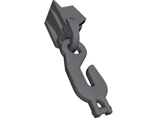 Chain Hook 3D Model