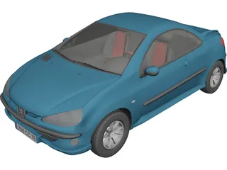 Peugeot 206CC 3D Model