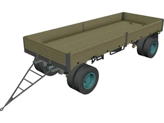 Cargo Trailer 3D Model