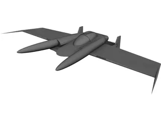 IronSide Winged Mech 3D Model