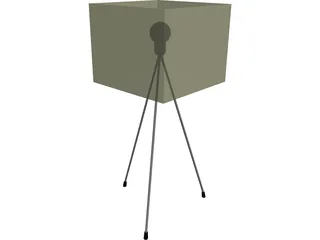 Kwadratowa Lamp 3D Model