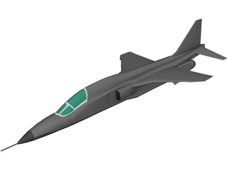 Mitsubishi T-1 Trainer 3D Model