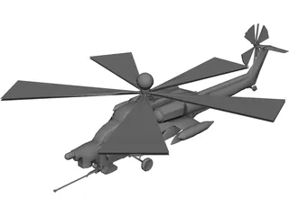 Mil Mi-28 Havoc 3D Model 3D Preview