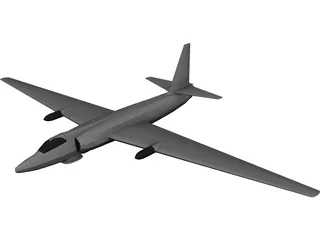 Lockheed U-2 Dragon Lady 3D Model