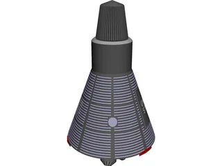 Mercury Capsule 3D Model