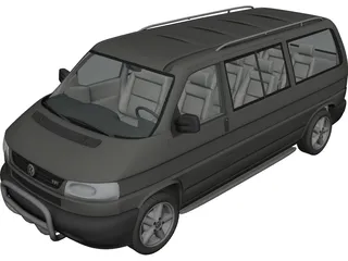 Volkswagen Transporter T4 3D Model 3D Preview