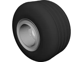 Wheel and Tire 3D Model