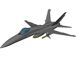 F-18 3D Model