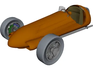 Car 3 Wheeler 3D Model