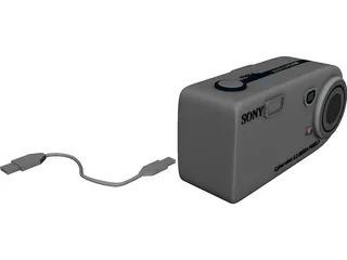 Sony Cyber-Shot Digital Camera 3D Model