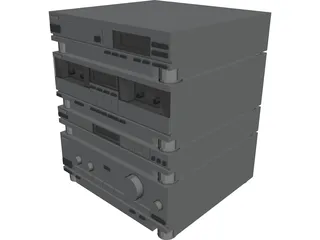 Hi-Fi System 3D Model