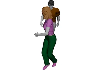 Woman and Man 3D Model