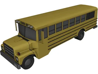 School Bus (1983) 3D Model