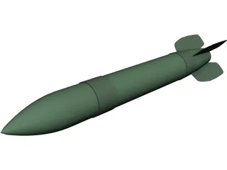 Katyusha Rocket 3D Model