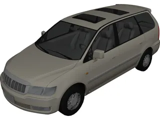 Mitsubishi Chariot Grandis (1997) 3D Model 3D Preview