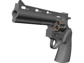 Colt Python 6 Inch 3D Model