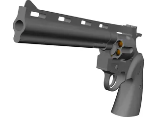 Colt Python 8 Inch Hunter 3D Model