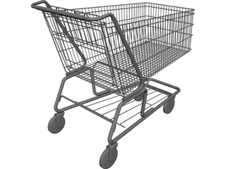Shopping Cart CAD 3D Model