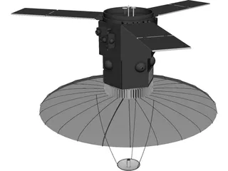 Spy Satellite 3D Model
