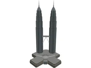 Petronas Twin Tower 3D Model