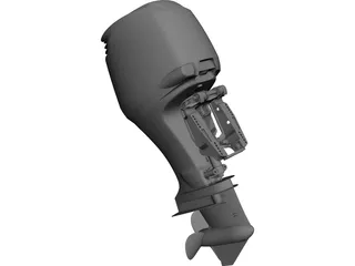 Outboard Engine Suzuki 250 CAD 3D Model