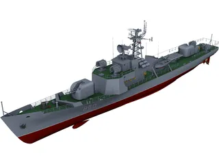 Type 037 Class Submarine Chaser 3D Model