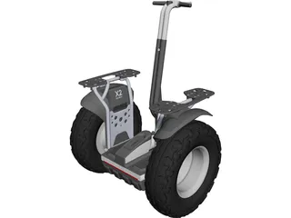 Segway X2 CAD 3D Model