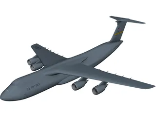 C-5 Galaxy CAD 3D Model