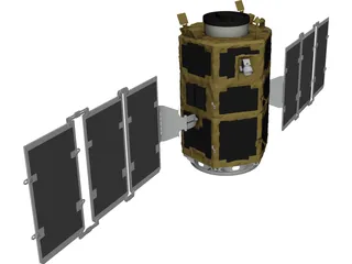 Kompsat 2 Artificial Satellite 3D Model 3D Preview