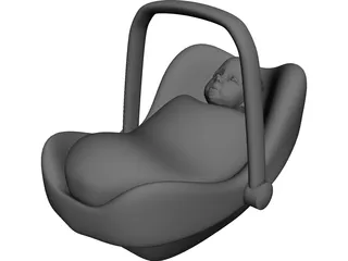 Infant Car Seat 3D Model