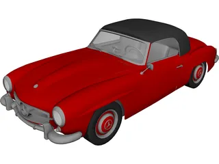 Mercedes-Benz 190SL (1955) 3D Model