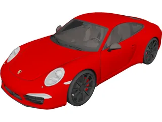 Porsche 911 Carrera 4S (2013) 3D Model