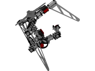 Camera Gimbal 3 Axis CAD 3D Model
