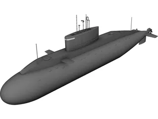 Submarine CAD 3D Model