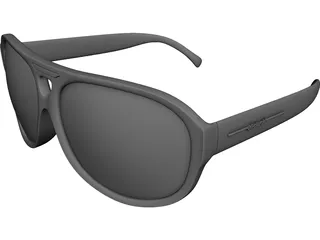 Polaroid Sunglasses CAD 3D Model