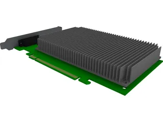 PCIeX16 Graphic Card CAD 3D Model