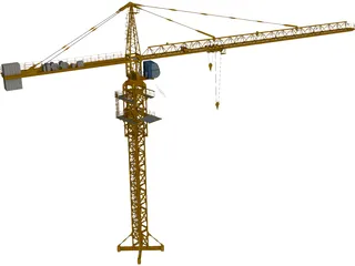 Tower Crane 3D Model