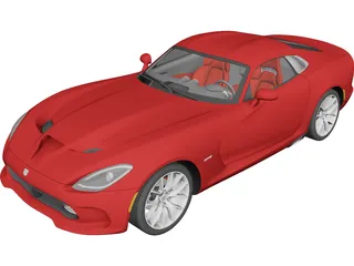 Dodge Viper GTS (2013) 3D Model